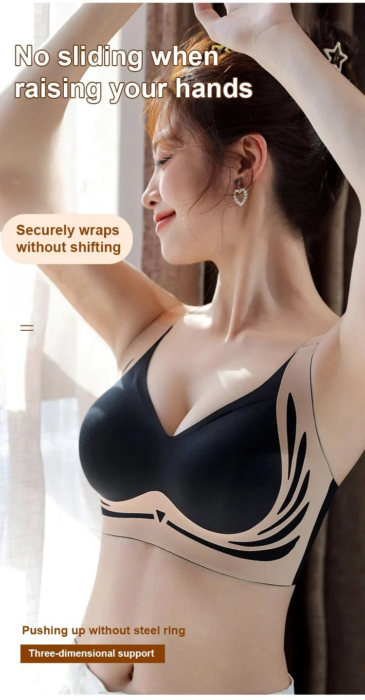 Lifting Anti-Sagging Wireless Push-up Bra