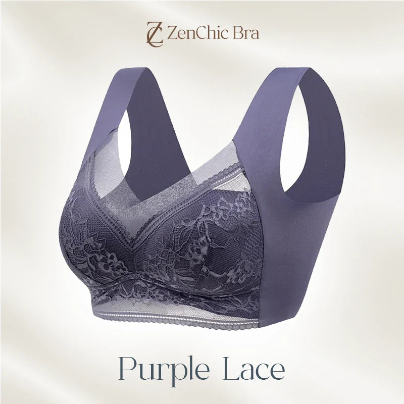 Wirefree Comfort Lift Push Up Mesh Lace Bra - Hot Sale 50% Off