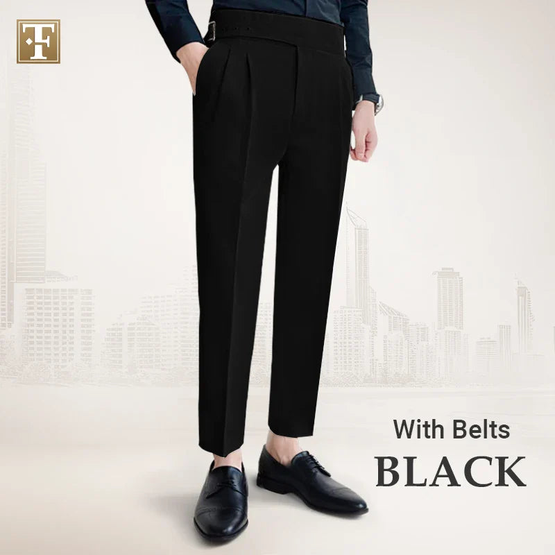 TimelessForm - Men's High Waisted Old Money Pleated Pants