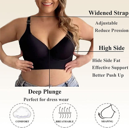 LilySure Push-Up Back Smoothing Bra