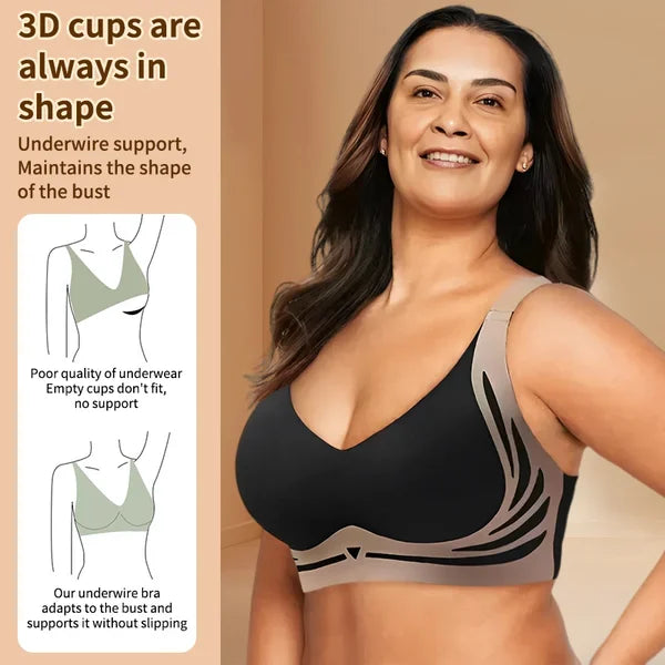 Super gather bra | Wireless Push-up Bra No more sagging breasts