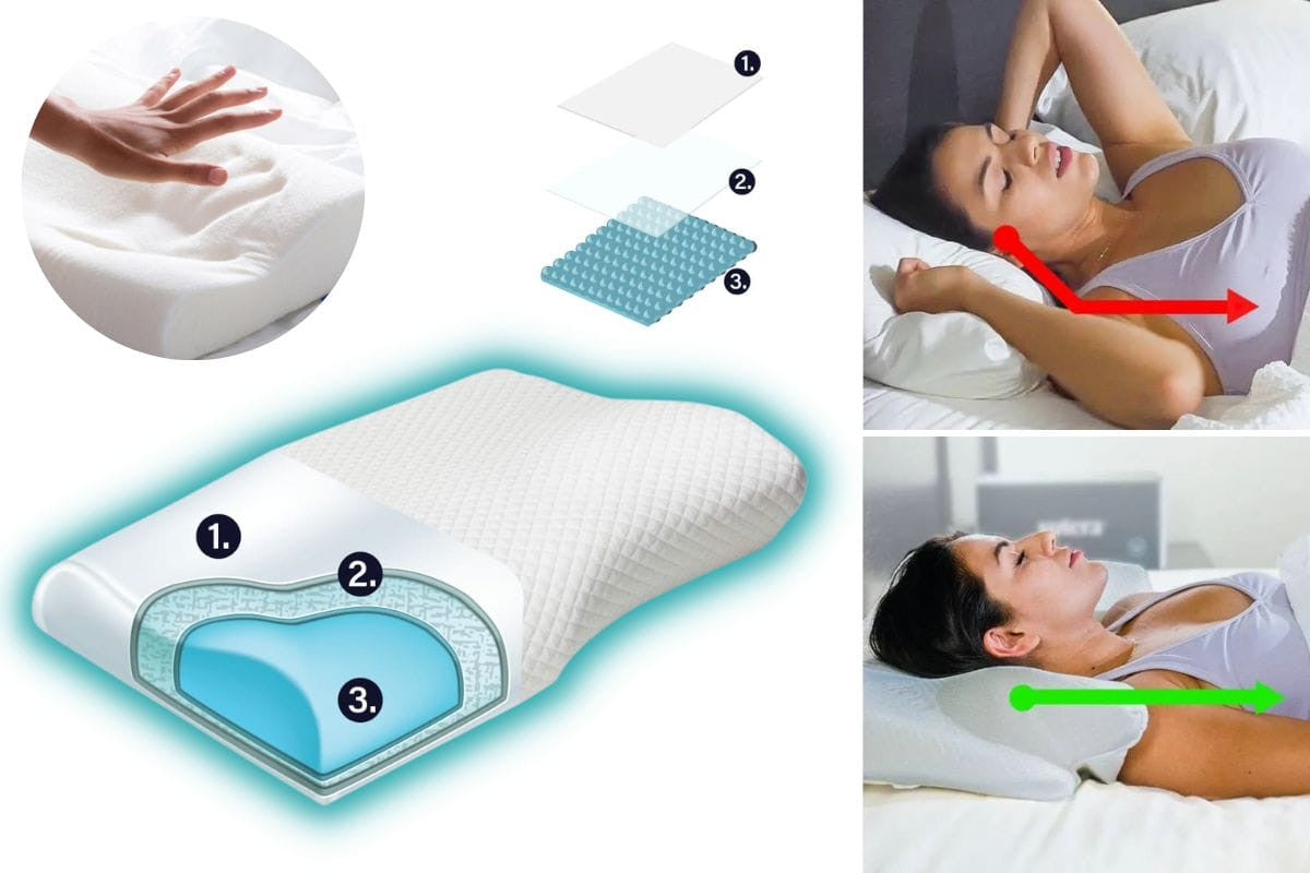 Cervical Memory Foam Pillow | America's #1 Pillow Perfected - Hot Sale 50% Off