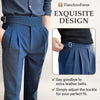 TimelessForm - Men's High Waisted Old Money Pleated Pants