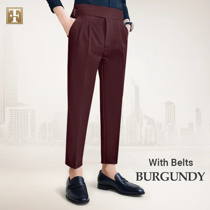 TimelessForm - Men's High Waisted Old Money Pleated Pants