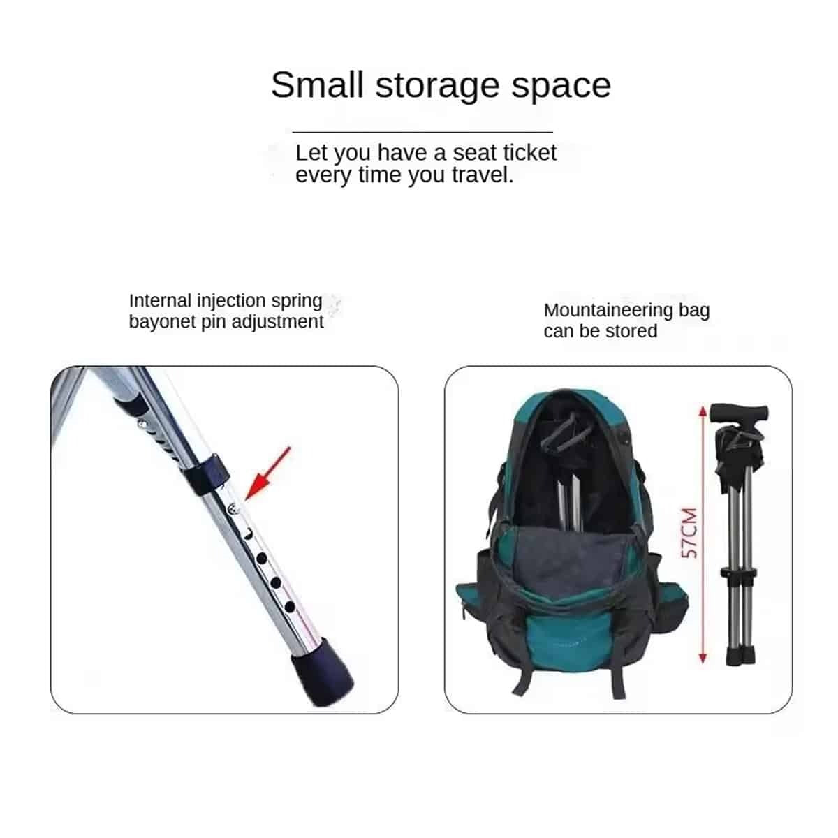 UMIO Walking Stick With Seat