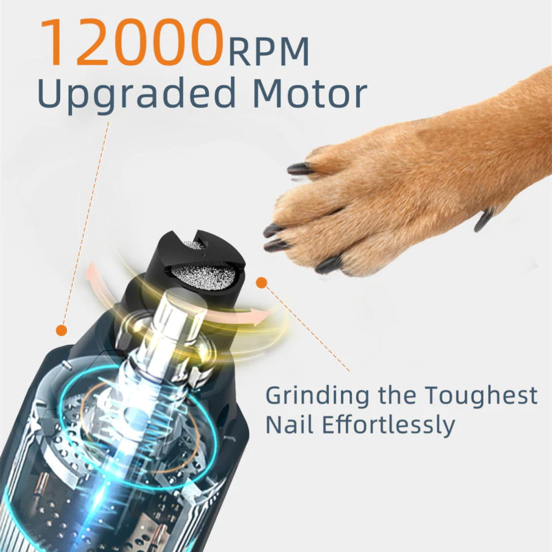 Pawyumio Silent Dog Nail Grinder