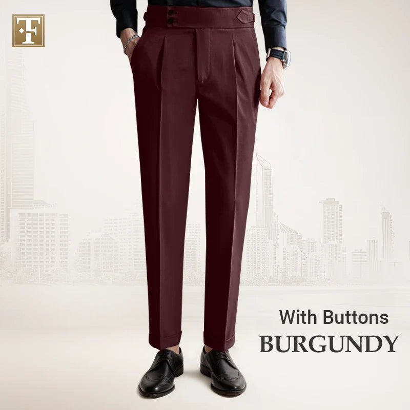 TimelessForm - Men's High Waisted Old Money Pleated Pants