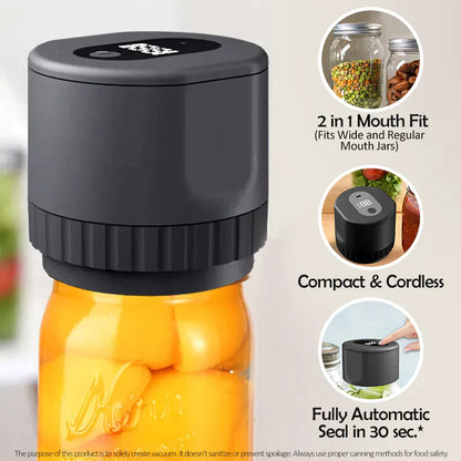 Mason Jar Vacuum Sealer – Flash Sales 70% OFF