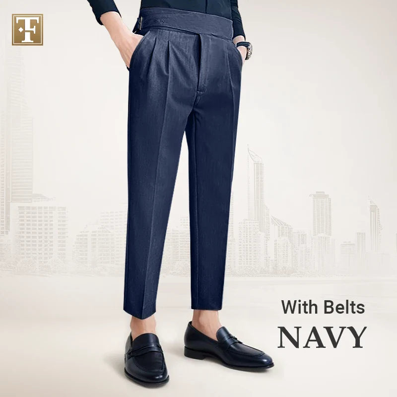 TimelessForm - Men's High Waisted Old Money Pleated Pants