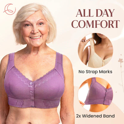 Moona Bra - Front Closure Breathable Bra for Seniors - Hot Sale 50% Off